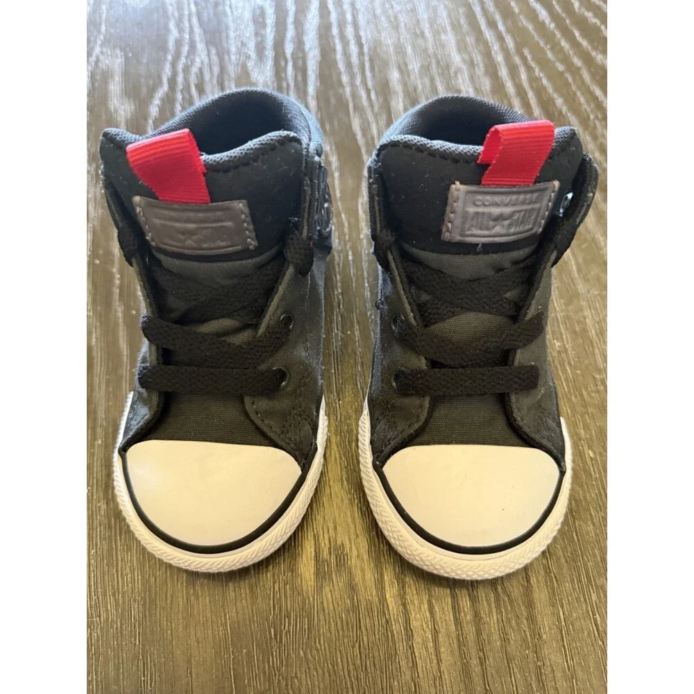 Converse Chuck Taylor All StarGrey/Black High Top Sneaker Toddler Sz 8